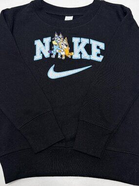Nike Bluey Bingo TODDLER Unisex Sweatshirt Embroidered Fleece Dog Sisters